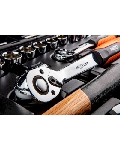 Набір інструментів Neo Tools 100 од., 1/4 ", 1/2", CrV, кейс (08-920)