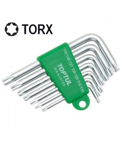 Набір інструментів Toptul ключів TORX Г-обр. T10-T40 7од. (GAAL0705)