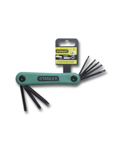 Набір інструментів Stanley шестигранні ключі, з тримачем, Torx T9-T40, набір 8 шт. (4-69-263)