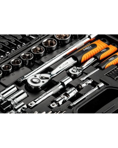 Набір інструментів Neo Tools 1/2", 1/4", CrV, 77 шт. (08-915)