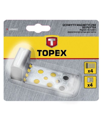 Набір інструментів Topex магніти для кахельної плитки 4 шт. (16B480)