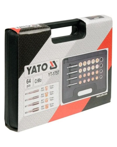 Набір інструментів Yato для ремонту зливних пробок M13, M15, M17, M20 (YT-1757)