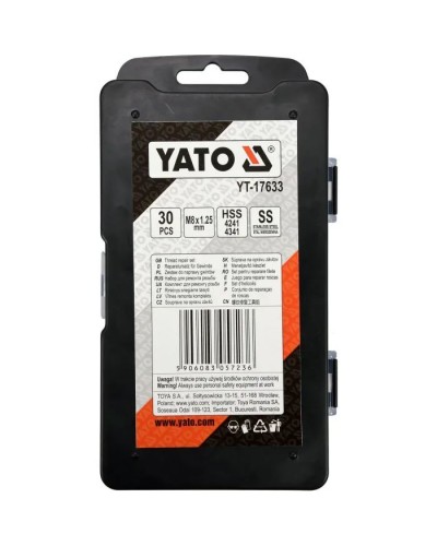 Набір інструментів Yato для ремонту різьби M8x1,25 (YT-17633)