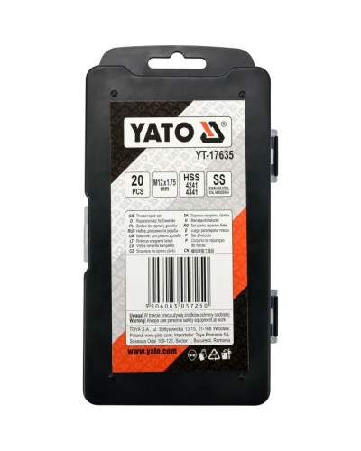Набір інструментів Yato для ремонту різьби M12x1,75 (YT-17635)