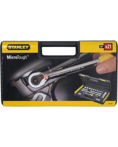 Набір інструментів Stanley торцевих 3/8 "MicroTough", 21 шт., дванадцятигранних. (2-85-583)