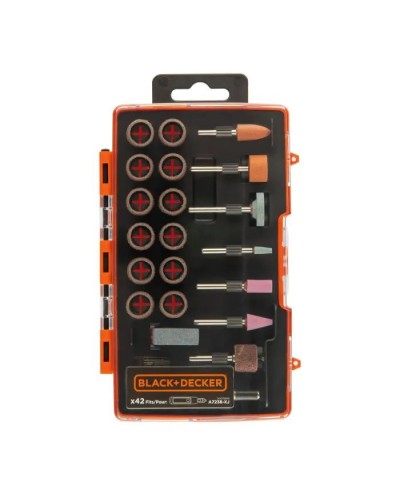 Набір інструментів Black&Decker для шліфування, різання, полірування та очищення, 42 од. (A7236)