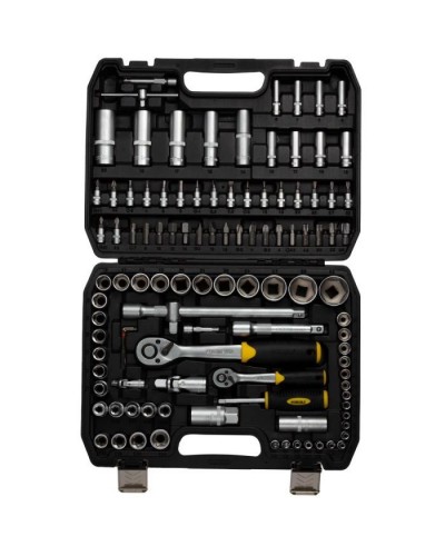 Набір інструментів Sigma насадок торцевих та біт 1/4", 1/2" 110шт CrV mid (6003771)