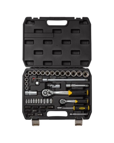 Набір інструментів Sigma насадок торцевих та біт 1/4", 1/2" 72шт CrV mid (6003741)