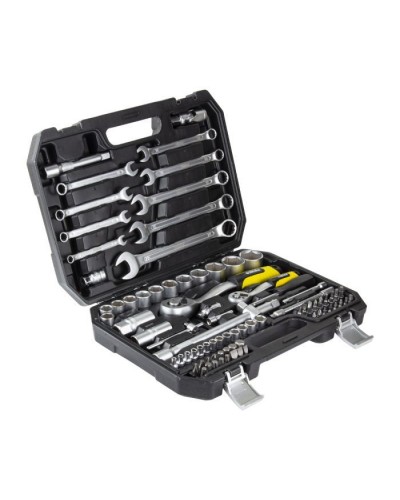 Набір інструментів Sigma насадок торцевих та біт 1/4", 1/2" 82шт CrV mid (6001551)