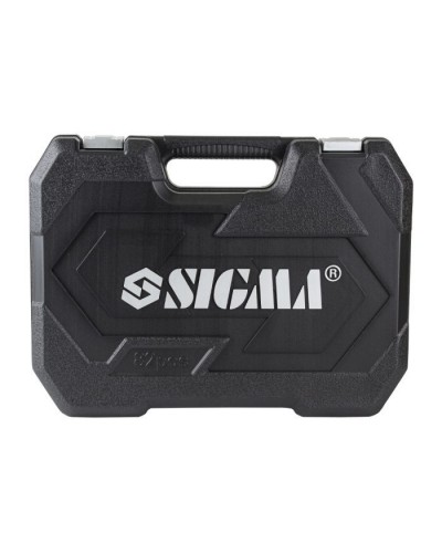 Набір інструментів Sigma насадок торцевих та біт 1/4", 1/2" 82шт CrV mid (6001551)