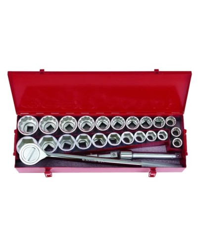 Набір інструментів KING TONY 3/4" 25 шт. 22-50 мм 7/8"-2" (шестигранних, 12-гранних) (6325CR01)