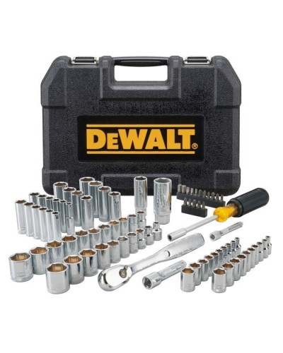 Набір інструментів DeWALT головок та біт 1/4" та 3/8", 84 шт. (DWMT81531-1)