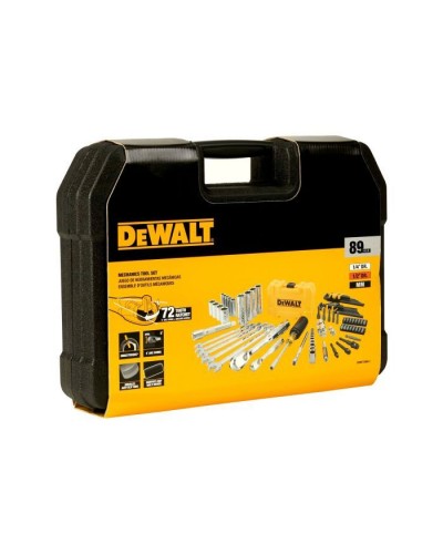 Набір інструментів DeWALT головок та біт 1/4" та 3/8", 89 шт. (DWMT73800-1)