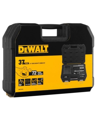 Набір інструментів DeWALT головок та біт 1/4", 37 шт. (DWMT19238-1)