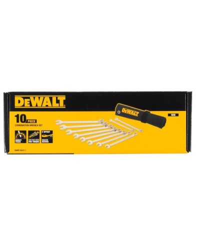 Набір інструментів DeWALT ключів комбінованих, 10 шт.: 10-19 мм. (DWMT19227-1)