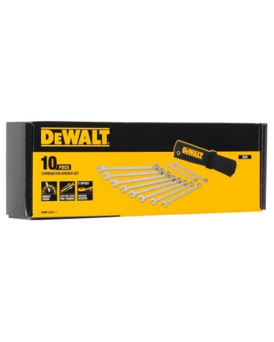 Набір інструментів DeWALT ключів комбінованих, 10 шт.: 10-19 мм. (DWMT19227-1)