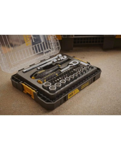 Набір інструментів Stanley FatMax Maxi Drive торцевих 1/4", шестигранний, 48 шт., кейс (FMMT98101-0)