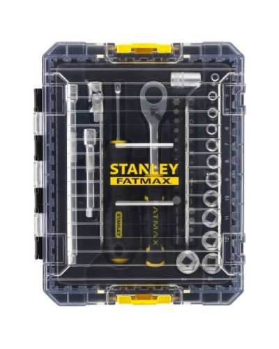 Набір інструментів Stanley FatMax Maxi Drive торцевих 1/4", шестигранний, 48 шт., кейс (FMMT98101-0)