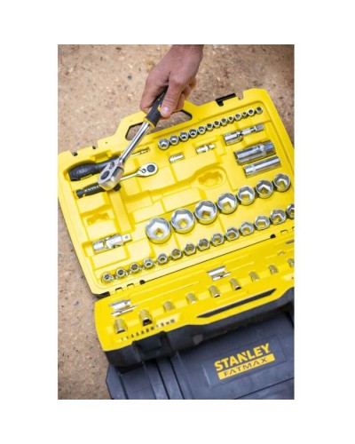 Набір інструментів Stanley FatMax Maxi-Drive торцевих 1/4", 1/2", 81 шт., кейс (FMMT82826-1)