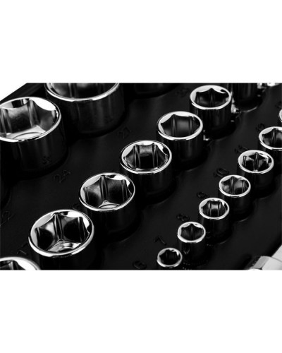 Набір інструментів Neo Tools 110шт, 1/2", 1/4", CrV, кейс (10-066)