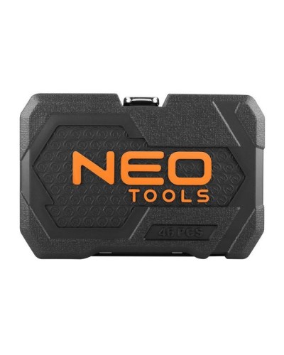 Набір інструментів Neo Tools 46шт, 1/4", CrV, кейс (10-004)