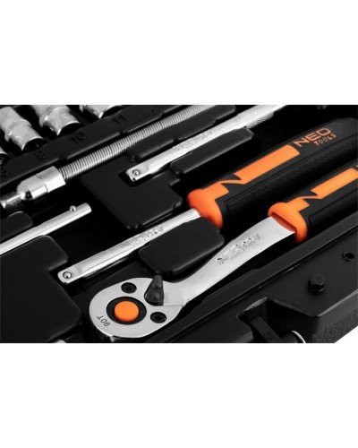Набір інструментів Neo Tools 46шт, 1/4", CrV, кейс (10-004)