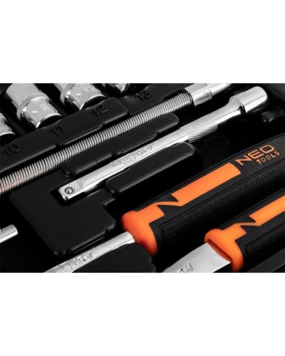 Набір інструментів Neo Tools 46шт, 1/4", CrV, кейс (10-004)