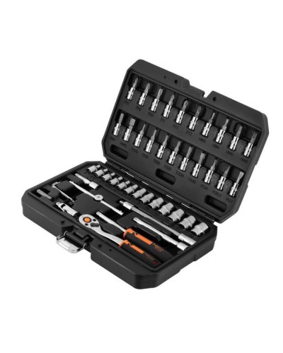 Набір інструментів Neo Tools 46шт, 1/4", CrV, кейс (10-004)