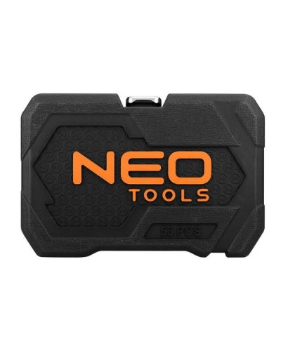 Набір інструментів Neo Tools 73шт, 1/2", 1/4", CrV, кейс (10-054)