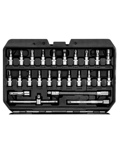 Набір інструментів Neo Tools 73шт, 1/2", 1/4", CrV, кейс (10-054)
