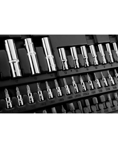 Набір інструментів Neo Tools 86шт, 1/2", 1/4", CrV, кейс (10-060)