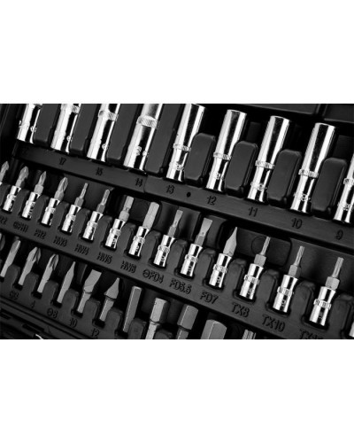 Набір інструментів Neo Tools 94шт, 1/2", 1/4", CrV, кейс (10-062)