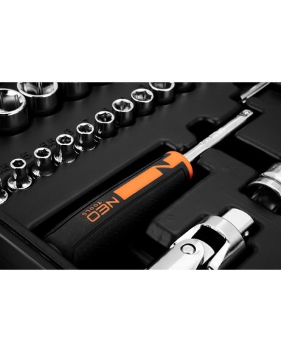 Набір інструментів Neo Tools 94шт, 1/2", 1/4", CrV, кейс (10-062)