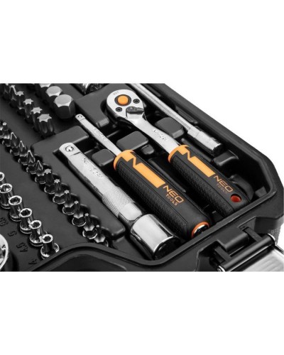 Набір інструментів Neo Tools 82шт, 1/2", 1/4", CrV, eco кейс (10-058)
