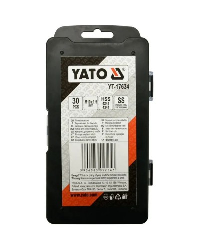 Набір інструментів Yato для ремонту різьби M10x1, 5 (YT-17634)
