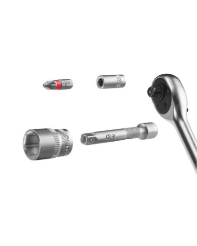 Набір інструментів Einhell біт і головок, 1/4" 4-13мм, 37шт, кейс (109022)
