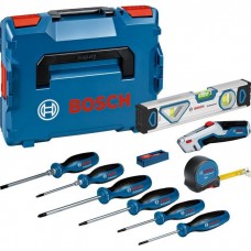 Набір інструментів Bosch 19 шт, рулетка 5м, рівень 25см (0.615.990.N2R)