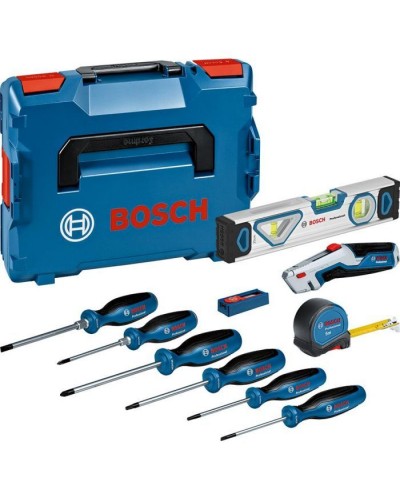 Набір інструментів Bosch 19 шт, рулетка 5м, рівень 25см (0.615.990.N2R)