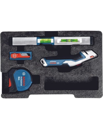 Набір інструментів Bosch 19 шт, рулетка 5м, рівень 25см (0.615.990.N2R)