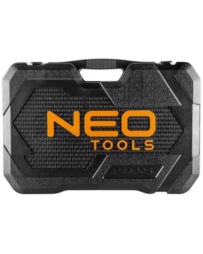 Набір інструментів Neo Tools 233шт, 1/2", 1/4", 3/8", CrV, кейс (10-078)