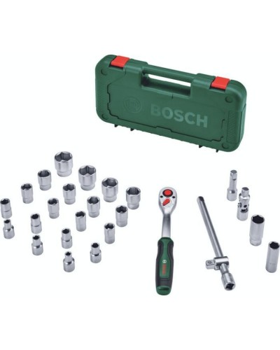 Набір інструментів Bosch торцевих 1/2", 25 шт, з тріскачкою (1.600.A02.Z9F)