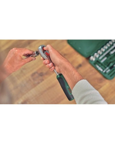 Набір інструментів Bosch з бітами та тріскачками, 1/2", 25 шт. (1.600.A02.Z9G)