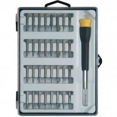 Набір викруток Stanley з бітами Phillips, Pozidriv, Torx, Slotted, Sl1, Ph00, Pz0, Т5, ТТ10, L = 25 мм, 33 шт, кейс (STHT0-62634)