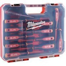 Набір викруток Milwaukee тригранних VDE SL/PH/PZ/T + тестер напруги, 12 шт (4932479095)
