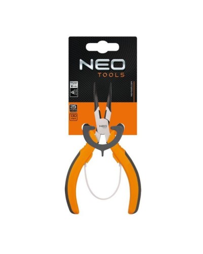 Плоскогубці Neo Tools подовжені вигнуті прецизійні, 140 мм (01-103)