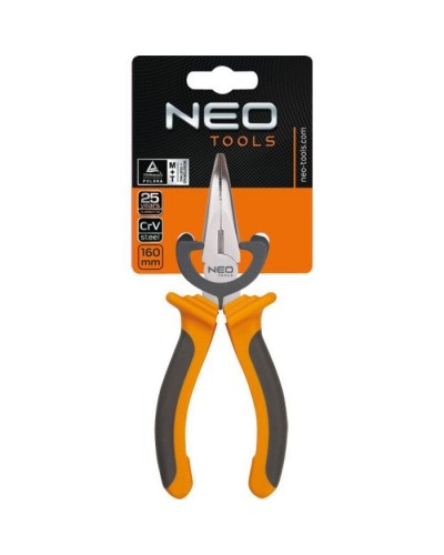 Плоскогубці Neo Tools подовжені вигнуті, 160 мм (01-015)