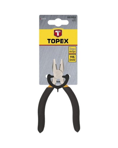 Плоскогубці Topex комбинированные прецизионные, 115 мм (32D721)