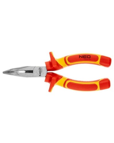 Плоскогубці Neo Tools вигнуті 160 мм, 1000 В, CrV, поліровані (01-227)