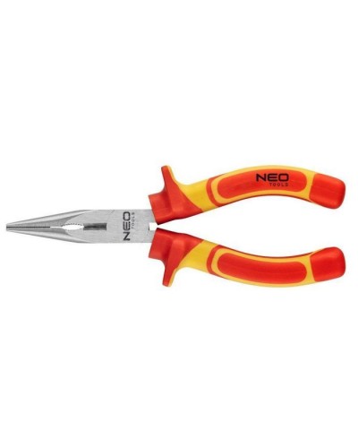 Плоскогубці Neo Tools подовжені 180 мм, 1000 В, CrV, поліровані (01-224)