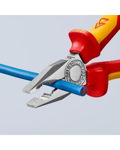 Плоскогубці KNIPEX комбіновані діелектричні VDE (03 06 160)